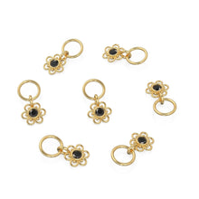 Load image into Gallery viewer, Black Diamond Charm, 18k Solid Gold Charm, Handmade Gold Charm, Designer Charm Pendant, Charms Necklace, Diamond Charm - Jalvi & Co.