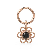 Load image into Gallery viewer, Black Diamond Charm, 18k Solid Gold Charm, Handmade Gold Charm, Designer Charm Pendant, Charms Necklace, Diamond Charm - Jalvi & Co.