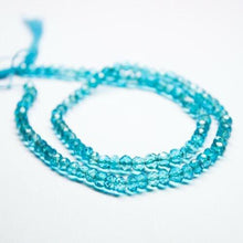 Load image into Gallery viewer, Blue Neon Apatite Quartz Faceted Rondelle Gemstone Loose Spacer Beads 14&quot; 5mm - Jalvi &amp; Co.