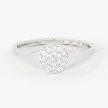 Load image into Gallery viewer, Brilliant Diamond Band in 14k Gold / Diamond Pinky Ring / Round Gold Band White Diamond Ring / Promise Ring - Jalvi & Co.
