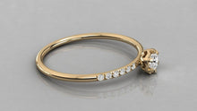 Load image into Gallery viewer, Brilliant Diamond Band in 14k Gold / Round Diamond Ring / Gold Band White Diamond Ring / Genuine Diamond Wedding Band - Jalvi & Co.