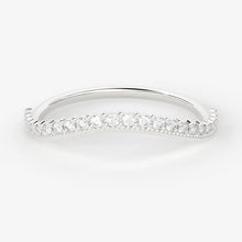 Load image into Gallery viewer, Brilliant Diamond Band in 14k Gold / Round Diamond Ring / Round Gold Band White Diamond Ring / Brilliant Round Diamond Wedding Band - Jalvi & Co.