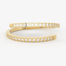 Load image into Gallery viewer, Brilliant Diamond Band in 14k Gold / Round Diamond Ring / Round Gold Band White Diamond Ring / Diamond Wedding Band - Jalvi & Co.