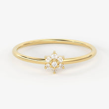 Load image into Gallery viewer, Brilliant Diamond Band in 14k Gold / Round Diamond Ring / Round Gold Band White Diamond Ring / Diamond Wedding Band - Jalvi & Co.