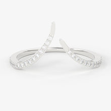 Load image into Gallery viewer, Brilliant Diamond Band in 14k Gold / Round Diamond Ring / Round Gold Band White Diamond Ring / Diamond Wedding Band - Jalvi & Co.