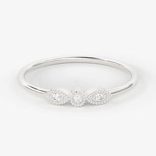 Load image into Gallery viewer, Brilliant Diamond Band in 14k Gold / Round Diamond Ring / Round Gold Band White Diamond Ring / Milgrain Diamond Wedding Band - Jalvi & Co.