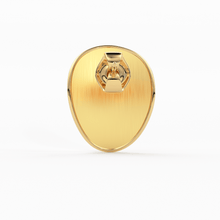 Load image into Gallery viewer, Brushed Metal 14k Gold Earrings/ Oval Earrings in 14k Solid Gold / Handmade Earrings/ Textured Earrings/ Statement 14k Gold Studs / Gift - Jalvi & Co.