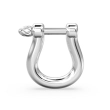 Load image into Gallery viewer, Carabiner Horse Shoe Screw Solid Gold Clasp Charm Holder / Screw Clasp U shape / Oval Clasp / Simple Oval Shaped Clasps - Jalvi &amp; Co.