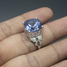 Load image into Gallery viewer, Christmas Gift, 7.5g, Handmade Alexite Designer 925 Sterling Silver Ring - Jalvi &amp; Co.