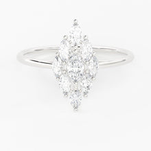 Load image into Gallery viewer, Diamond Ring / Marquise Diamond Ring in 14k Gold / Marquise Diamond Cluster Ring / Diamond Engagement Wedding Ring - Jalvi &amp; Co.