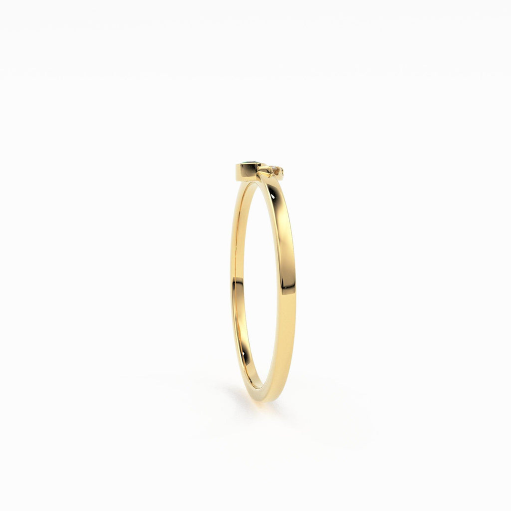 Emerald Ring / Marquise Cut Emerald Ring in 14k Solid Gold / Natural Emerald Ring / May Birthstone Ring / Dainty Emerald Ring - Jalvi & Co.