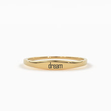 Load image into Gallery viewer, Engravable Ring / 14k Name Ring / Rose Gold Pinky Ring / Initial Ring / Solid Gold Monogram Ring / Gold Personalized Ring / Engraved Ring - Jalvi & Co.