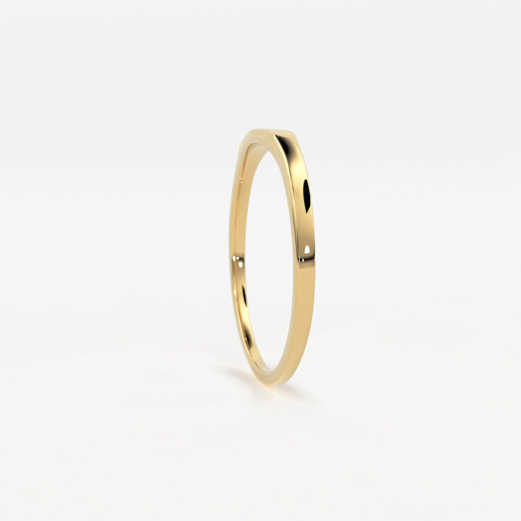 Engravable Ring / 14k Name Ring / Rose Gold Pinky Ring / Initial Ring / Solid Gold Monogram Ring / Gold Personalized Ring / Engraved Ring - Jalvi & Co.