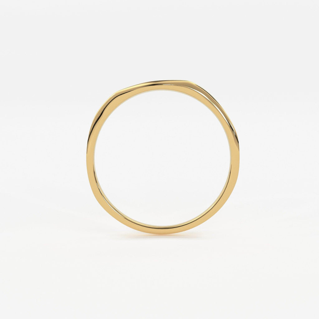Engravable Ring / 14k Name Ring / Rose Gold Pinky Ring / Initial Ring / Solid Gold Monogram Ring / Gold Personalized Ring / Engraved Ring - Jalvi & Co.