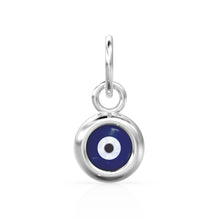 Load image into Gallery viewer, Evil Eye 18k Solid Gold Evil Eye Murano Charm / Good luck and Protection Enamel Pendant - Jalvi & Co.
