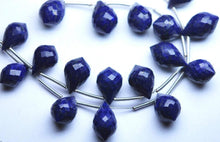 Load image into Gallery viewer, Full 8 Inch Aaa Quality Lapis Lazuli Faceted Dew Drops Shape Briolettes 11-13mm Long - Jalvi & Co.