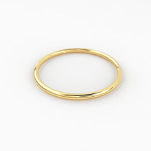 Load image into Gallery viewer, Gold Ring / 14K Solid Gold Round Wedding Band / 1.2 MM Yellow Gold Ring / Dainty Stacking Ring / Simple Delicate Ring / Thin wedding band - Jalvi & Co.