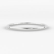 Load image into Gallery viewer, Gold Ring / 14K Solid Gold Round Wedding Band / 1.2 MM Yellow Gold Ring / Dainty Stacking Ring / Simple Delicate Ring / Thin wedding band - Jalvi & Co.