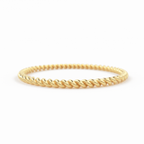 Gold Rope Ring / 14K Twisted Gold Round Wedding Band / 1.2 MM Yellow Gold Ring / Dainty Stacking Ring / Simple Delicate Ring / Thin wedding band