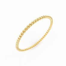 Load image into Gallery viewer, Gold Rope Ring / 14K Twisted Gold Round Wedding Band / 1.2 MM Yellow Gold Ring / Dainty Stacking Ring / Simple Delicate Ring / Thin wedding band - Jalvi & Co.