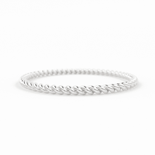 Load image into Gallery viewer, Gold Rope Ring / 14K Twisted Gold Round Wedding Band / 1.2 MM Yellow Gold Ring / Dainty Stacking Ring / Simple Delicate Ring / Thin wedding band - Jalvi & Co.