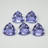 Iolite Blue Quartz Faceted Trillion Cut Gemstone Beads 1 Pair 10mm