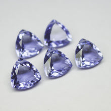 Load image into Gallery viewer, Iolite Blue Quartz Faceted Trillion Cut Gemstone Beads 1 Pair 10mm - Jalvi &amp; Co.