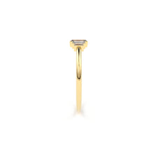 Load image into Gallery viewer, 14k Gold Step Cut Baguette Diamond / Alternative Engagement Ring / Christmas Gift - Jalvi & Co.