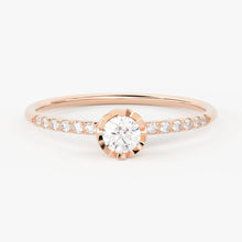 Load image into Gallery viewer, Brilliant Diamond Band in 14k Gold / Round Diamond Ring / Gold Band White Diamond Ring / Genuine Diamond Wedding Band - Jalvi & Co.