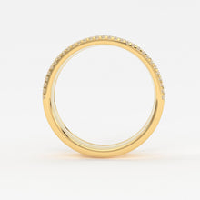 Load image into Gallery viewer, Chunky Custom Engraving Ring Ring/ Personalized Jewelry in 14k Gold and Diamonds / Perfect Gift for Mother / Alphabet Ring / Name Ring Gift - Jalvi & Co.