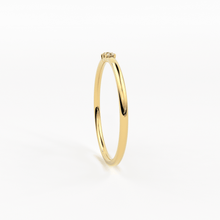 Load image into Gallery viewer, Minimalist Ring 14k Solid Gold / Diamond Ring / 1.5MM Triple Stone Ring / Thin Gold Stacking Rings / Promise Ring / Christmas Gift - Jalvi & Co.
