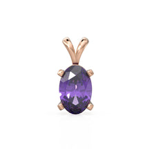 Load image into Gallery viewer, Natural Amethyst Charm, 18k Solid Gold Charm, Handmade Gold Charm, Purple Amethyst Gemstone Pendant Necklace, February Birthstone Charm - Jalvi & Co.