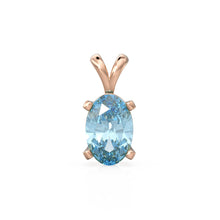Load image into Gallery viewer, Natural Aquamarine Charm, 18k Solid Gold Charm, Handmade Gold Charm, Blue Aquamarine Gemstone Pendant Necklace, March Birthstone Charm - Jalvi & Co.