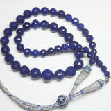 Natural Blue Lapis Lazuli Round Faceted Loose Ball Beads Necklace 16