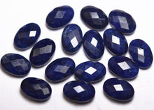 Load image into Gallery viewer, Natural Blue Sapphire, Faceted Oval Shape Briolettes, Size 12x8mm 3 Match Pair - Jalvi & Co.