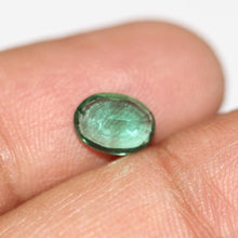 Load image into Gallery viewer, Natural Certified Earth Mined Zambian Green Emerald Oval Rare Top Top Luster Gem 1.28ct - Jalvi & Co.