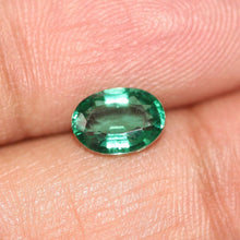 Load image into Gallery viewer, Natural Certified Earth Mined Zambian Green Emerald Oval Rare Top Top Luster Gem 1.28ct - Jalvi & Co.