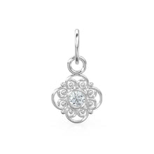 Load image into Gallery viewer, Natural Diamond Antique Charm / 18k Solid Gold Charm / Round Cut Diamond Charm / Handmade Real Diamond Charm / Solid Gold Dainty Charm - Jalvi & Co.