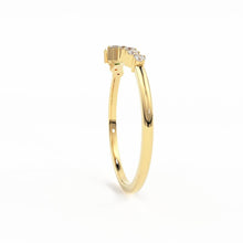 Load image into Gallery viewer, Natural Emerald Ring / 14k Gold Princess Cut Emerald Ring for Women / Emerald and diamond cluster rings / Emerald engagement ring - Jalvi & Co.