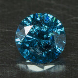Natural Fancy Blue Diamond Round Brillian 0.90ct Precious Diamond