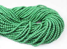 Load image into Gallery viewer, Natural Green Malachite Smooth Round Beads 4mm 16inches - Jalvi &amp; Co.