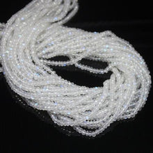 Load image into Gallery viewer, Natural Rainbow Moonstone Faceted Rondelle Loose Gemstone Beads Strand 13&quot; 3mm - Jalvi &amp; Co.