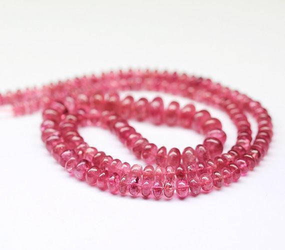 Rubellite beads on sale