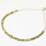 Natural Yellow Diamond Uncut Rough Beads 2mm 2.5mm 3.5inches