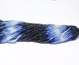 Naturla Shaded Blue Sapphire Faceted Rondelle Loose Gemstone Beads 3mm 16