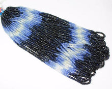 Load image into Gallery viewer, Naturla Shaded Blue Sapphire Faceted Rondelle Loose Gemstone Beads 3mm 16" - Jalvi & Co.