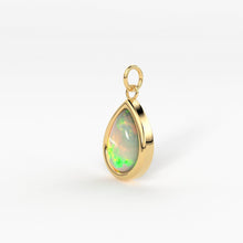 Load image into Gallery viewer, Opal 14k Gold Necklace / Teardrop Opal Necklace / Small Opal Necklace / Opal Jewelry / Dainty Necklace / Minimalist Jewelry / Gift for her - Jalvi & Co.