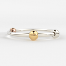 Load image into Gallery viewer, Playful Bead Stacking Ring / 14k Gold Spinning Ring / Anxiety Ring / Dainty Gold Ring / Thin Stacking Ring / Tiny Gold Ring / Abacus Ring - Jalvi & Co.