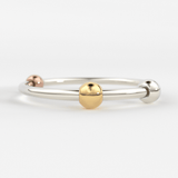 Playful Bead Stacking Ring / 14k Gold Spinning Ring / Anxiety Ring / Dainty Gold Ring / Thin Stacking Ring / Tiny Gold Ring / Abacus Ring