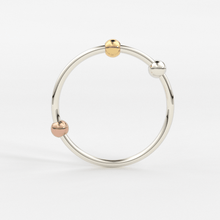Load image into Gallery viewer, Playful Bead Stacking Ring / 14k Gold Spinning Ring / Anxiety Ring / Dainty Gold Ring / Thin Stacking Ring / Tiny Gold Ring / Abacus Ring - Jalvi & Co.